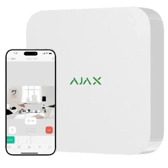 Ajax NVR (8ch) (8EU) white Відеореєстратор 99-00015148 фото