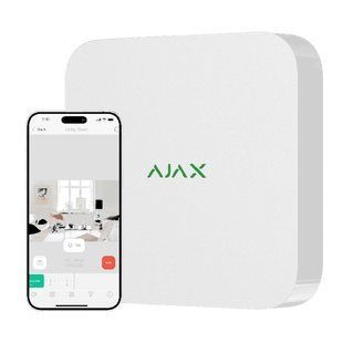 Ajax NVR (16ch) (8EU) white Відеореєстратор 99-00014688 фото