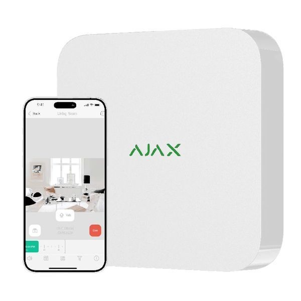 Ajax NVR (16ch) (8EU) white Відеореєстратор 99-00014688 фото